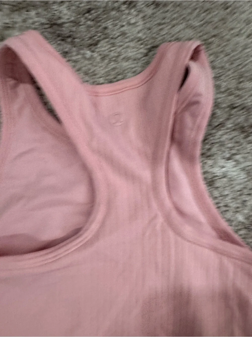 lululemon athletica Pink Ribbed Racerback Tank